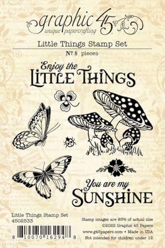 Graphic 45 Little Things Stamp Set- von Graphic 45