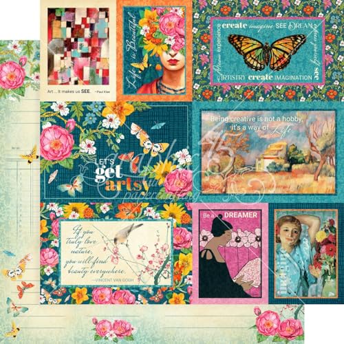 Let's Get Artsy Double-Sided Cardstock 12"X12"-Design Beauty von Graphic 45