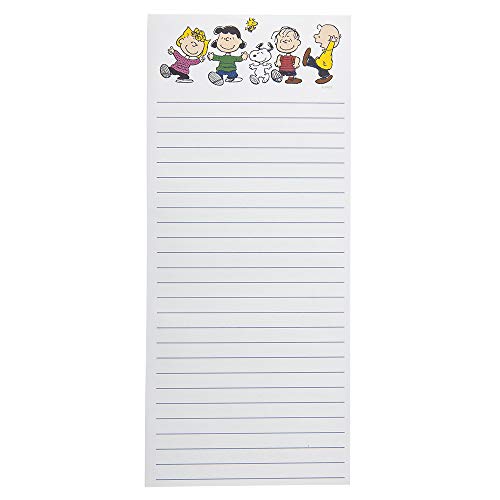 Graphique Magnetischer Notizblock – Peanuts Gang Lebensmittel- und Einkaufsliste – lustige dekorative To-Do-Liste – perfektes Einweihungsgeschenk – 100 Blatt zum Abreißen (10,2 x 23,5 x 1,2 cm) von Graphique