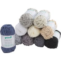 Gründl Cotton Quick Mini "Shades of Grey" von Grau