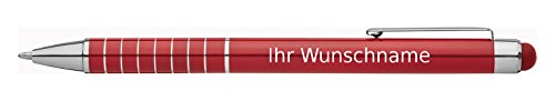 Touchpen Kugelschreiber mit Gravur / aus Metall / Farbe: rot von Network request failed