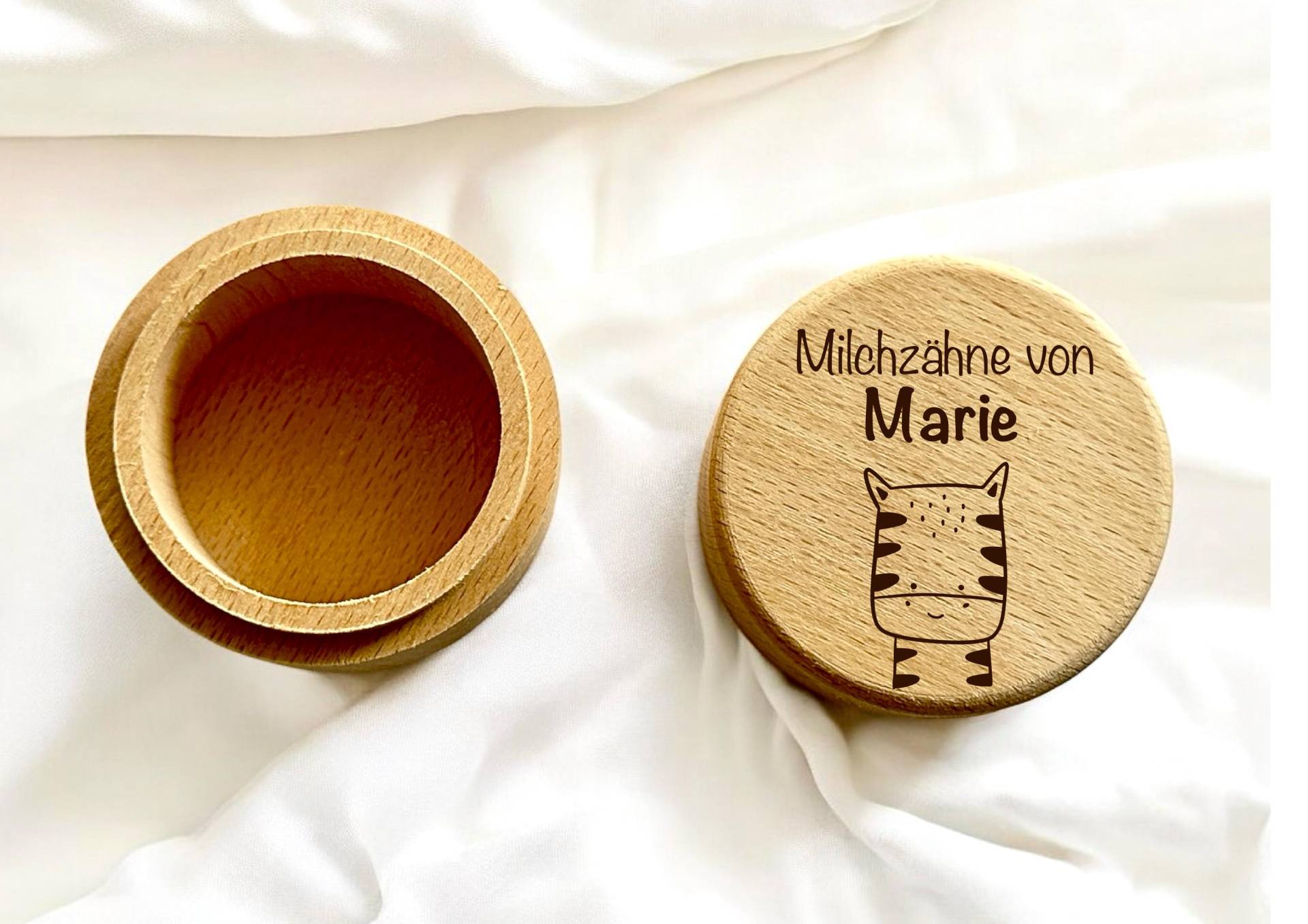 Zahndose Mit Name Aus Holz, Milchzahndose Personalisiert, Zahnfee, Holzdose, Erster Zahn, Personalisierte Gravur, Zahndöschen von GravurStubeDesign