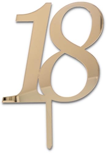 Cake Topper 18 Jahre Gold von Graziano