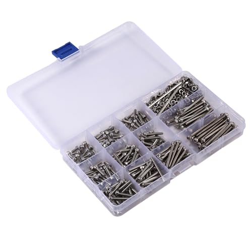 440pcs M3 Edelstahl -Sechskantschalen -Buchse und Muttern Sortiment mit 2 Sechskantschlüssel, Legierung Stahl vollständig eingewinderter schwarzer Sechskantbuchse 440pcs M3 Edelstahl -Sechskantschalen -Buchse und Muttern Sortiment mit 2 Sechskantschlüssel, Legierung Stahl vollständig eingewinderter schwarzer Sechskantbuchse von Grcfumo