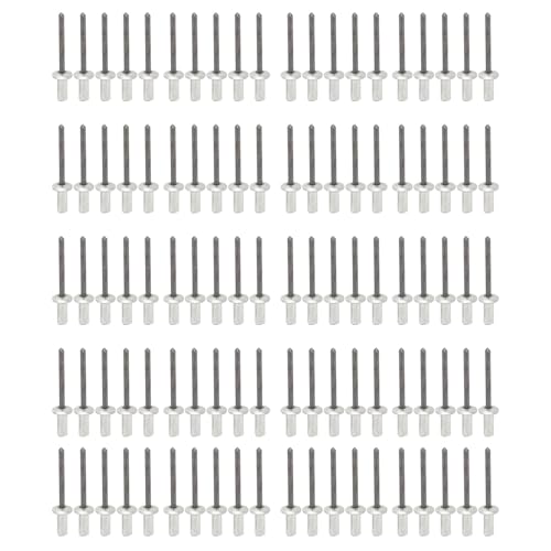 Grcfumo 100-teilige Karosserienieten, geschlossene Nieten für die Karosserieabdeckung, Ersatz von Stoßstangennieten aus Metall, geschlossene Nieten für die Karosserie für eine von Grcfumo