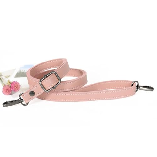 GreatRise 1.5 cm Breite PU Leder Schultergurt Ersatz Schulterriemen Verstellbar Schultergurt Dünner Taschenrieme, 80-150cm, Gurt für Damen Taschen Handtaschen Geldbörse Rosa Gunmetal von GreatRise