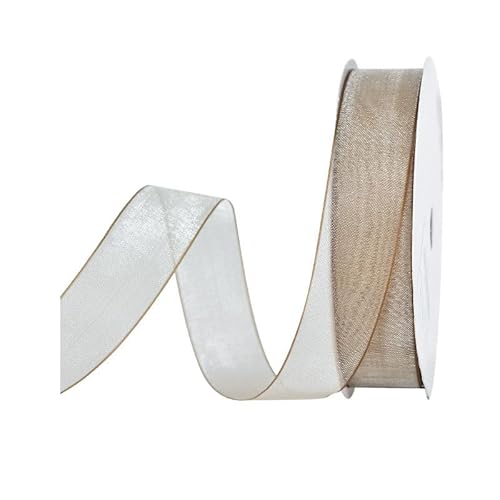 GreatRise 1.6cm*9 Meter Organzaband Geschenkband Transparent Schleifenband Hochzeit Chiffonband Organza Band Dekoband Bastelband Stoffband für Heimwerken Geschenkverpackung Dekoration Farben #2 von GreatRise