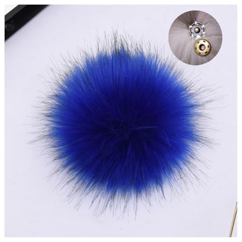 GreatRise 10 Stück Kunstfell Pompon Flauschiger Pom Poms Ball Fellbommel Künstlicher Fuchspelz Haarball für Mützen Schuhe Taschen Weihnachtsdekoration Schlüsselanhänger Zubehör Style 12 10cm von GreatRise