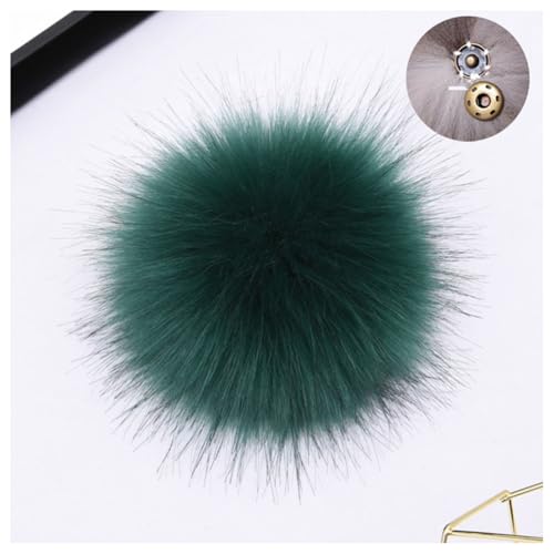 GreatRise 10 Stück Kunstfell Pompon Flauschiger Pom Poms Ball Fellbommel Künstlicher Fuchspelz Haarball für Mützen Schuhe Taschen Weihnachtsdekoration Schlüsselanhänger Zubehör Style 13 10cm von GreatRise