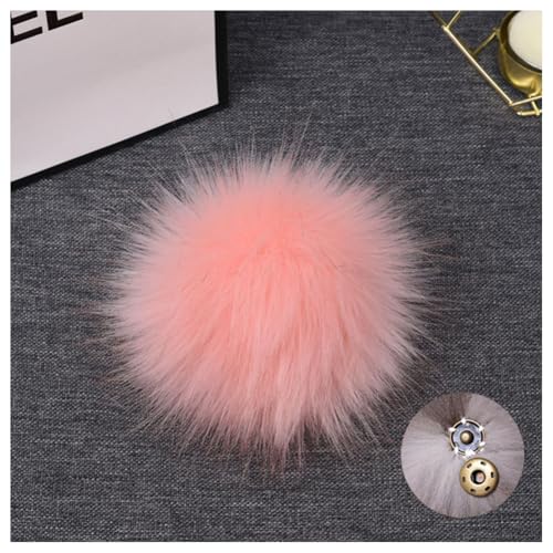 GreatRise 10 Stück Kunstfell Pompon Flauschiger Pom Poms Ball Fellbommel Künstlicher Fuchspelz Haarball für Mützen Schuhe Taschen Weihnachtsdekoration Schlüsselanhänger Zubehör Style 17 12cm von GreatRise