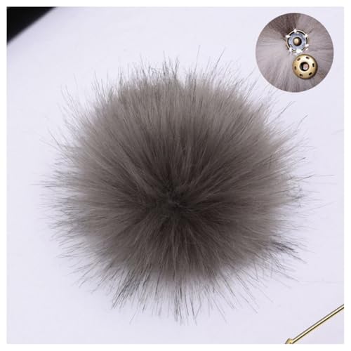 GreatRise 10 Stück Kunstfell Pompon Flauschiger Pom Poms Ball Fellbommel Künstlicher Fuchspelz Haarball für Mützen Schuhe Taschen Weihnachtsdekoration Schlüsselanhänger Zubehör Style 21 10cm von GreatRise