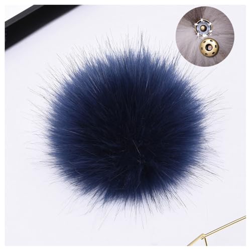 GreatRise 10 Stück Kunstfell Pompon Flauschiger Pom Poms Ball Fellbommel Künstlicher Fuchspelz Haarball für Mützen Schuhe Taschen Weihnachtsdekoration Schlüsselanhänger Zubehör Style 25 12cm von GreatRise