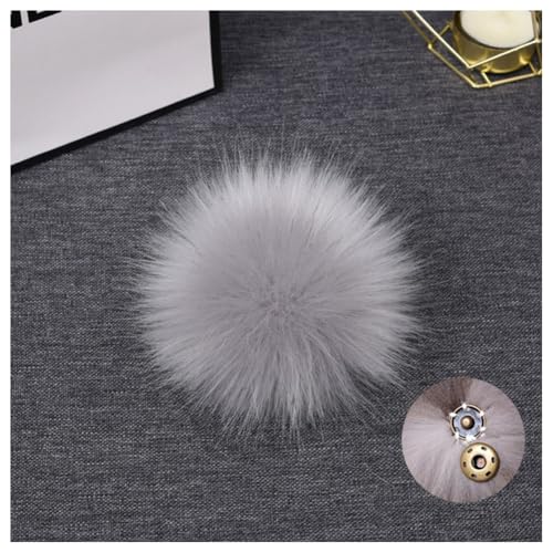 GreatRise 10 Stück Kunstfell Pompon Flauschiger Pom Poms Ball Fellbommel Künstlicher Fuchspelz Haarball für Mützen Schuhe Taschen Weihnachtsdekoration Schlüsselanhänger Zubehör Style 5 10cm von GreatRise