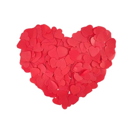 GreatRise 1000g Konfetti Bunt 2.5cm Rund Papierreste Streudekoration Papier für Innen und Draußen, für Hochzeit Geburtstag Valentinstag Jubiläum Weihnachten Karneval Silvester Party Deko Herz von GreatRise