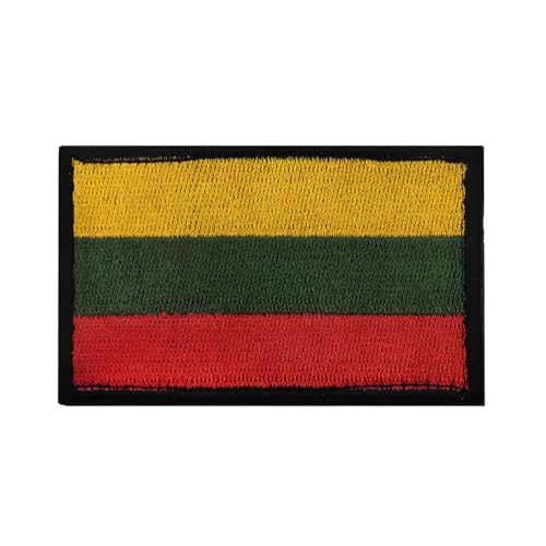 GreatRise 2 Stück Albanien Flagge Patch Militär Abzeichen, 8 × 5cm Hook and Loop Europa Flaggen Gestickt Abzeichen Bunt Selbstklebender Patch für Kleidung Rucksack Uniformen Weste Jacke von GreatRise