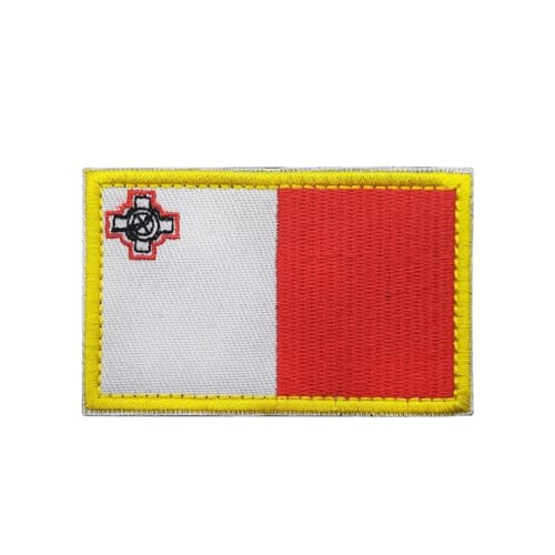 GreatRise 2 Stück Litauen Flagge Patch Militär Abzeichen, 8 × 5cm Hook and Loop Europa Flaggen Gestickt Abzeichen Bunt Selbstklebender Patch für Kleidung Rucksack Uniformen Weste Jacke von GreatRise