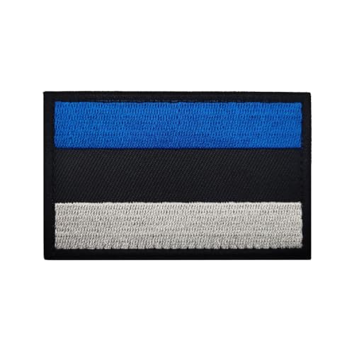 GreatRise 2 Stück Luxemburg Flagge Patch Militär Abzeichen, 8 × 5cm Hook and Loop Europa Flaggen Gestickt Abzeichen Bunt Selbstklebender Patch für Kleidung Rucksack Uniformen Weste Jacke von GreatRise