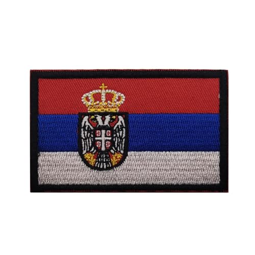 GreatRise 2 Stück NATO Flagge Patch Militär Abzeichen, 8 × 5cm Hook and Loop Europa Flaggen Gestickt Abzeichen Bunt Selbstklebender Patch für Kleidung Rucksack Uniformen Weste Jacke von GreatRise