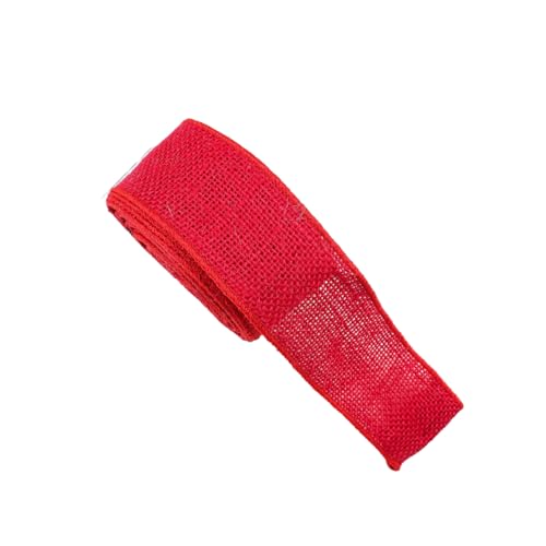 GreatRise 6M Kariertes Geschenkband Plaid Sackleinen Band Verdrahtet Karoband Schleifenband mit Draht Weihnachtsband Dekoband Stoffband für Weihnachten Hochzeiten Geschenk BlumenstraußDIY #12 6cm*6m von GreatRise