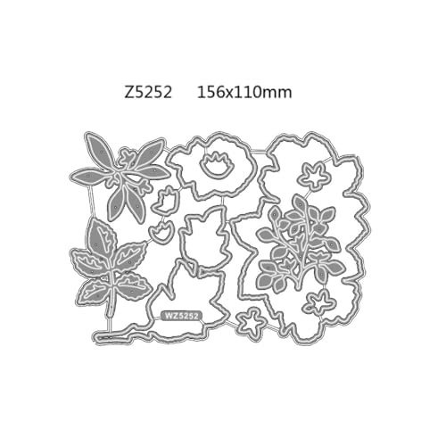 GreatRise Metallstanzformen Stanzschablone und Stampin Metall-Stanzformen, Verschiedene Muster Vorlage für Prägung, DIY, Basteln, Album, Karten Dekoration #Nr. 40 - Stanzform von GreatRise