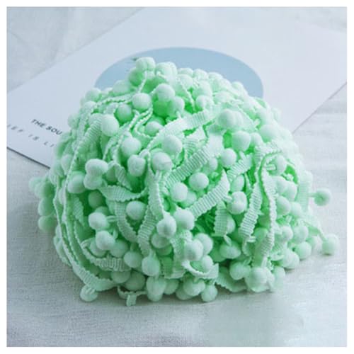 GreatRise Pompon-Borte Bunt Pom Poms Quaste Borte Spitzenband mit 1.2 cm Pompons Bommelborte Pomponband Quaste Trim Band für Basteln Nähen Kleidung Zuhause Dekorieren Minze 3 Yard GreatRise Pompon-Borte Bunt Pom Poms Quaste Borte Spitzenband mit 1.2 cm Pompons Bommelborte Pomponband Quaste Trim Band für Basteln Nähen Kleidung Zuhause Dekorieren Minze 3 Yard von GreatRise
