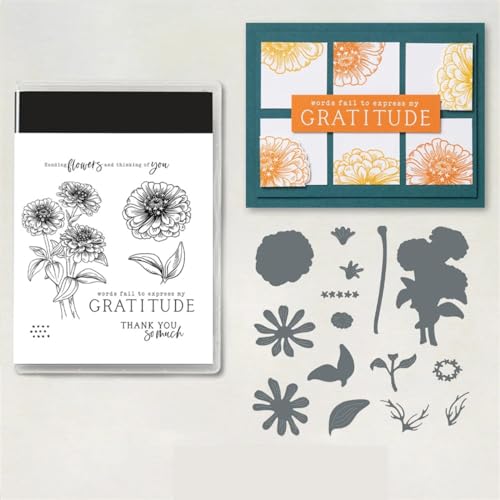 GreatRise Stanzschablonen Metall-Stanzform Blume, Pflanzen und Tiere Metallschablone Zweig-Schablone Prägeschablonen für DIY Album Scrapbooking Karten Deko Nr. 6 Messerform Englischer Stempelsatz von GreatRise