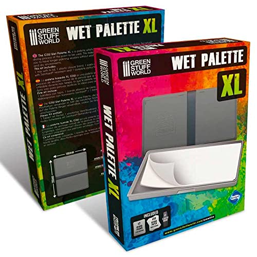 Green Stuff World Wet Palette XL - Nasspalette Antibakteriell zum Malen von Miniaturfiguren mit Acrylfarbe von Green Stuff World