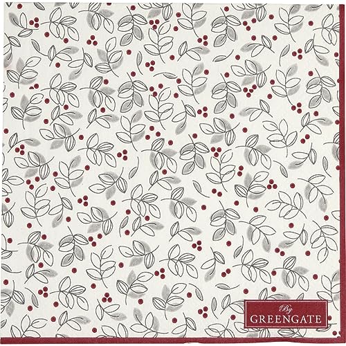 GreenGate Adley Papierserviette klein Weiss 25x25cm von GreenGate