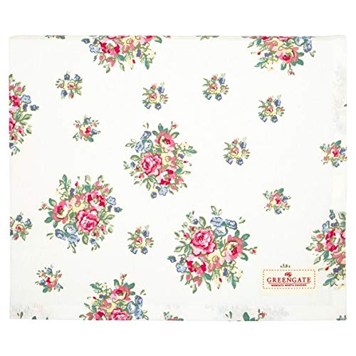 GreenGate Tischdecke Franka White 145x250 cm - COTTAB250FRA0102 von GreenGate