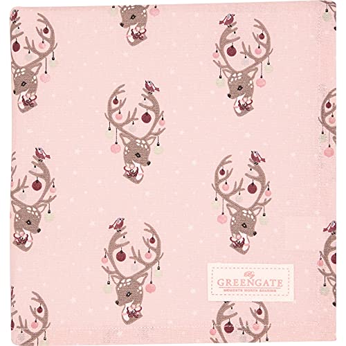 GreenGate [W] Tablecloth Dina Pale pink 100x100cm von GreenGate