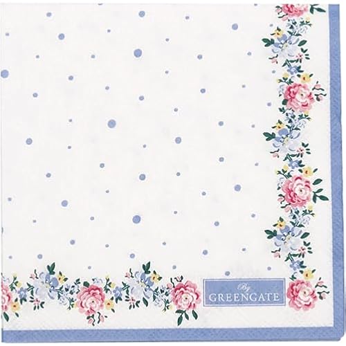 GreenGate Laura Papierservietten White small 20pcs von GreenGate