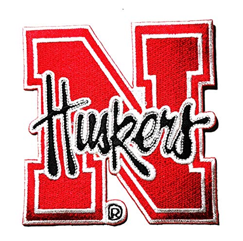 Green Label The Letter N NCAA Lincoln Nebraska University Football American Football Patch Logo Iron on Embroidery Ideal for adorning Your Clothes Jeans Hats Bags Jackets Shirts or Gift Set von GreenLabel