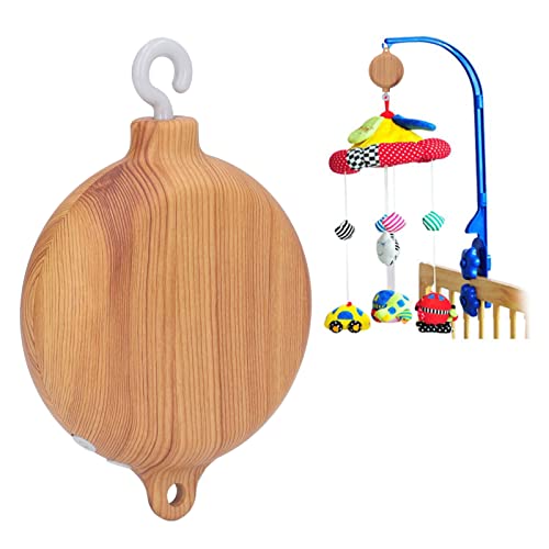 Greensen Baby Mobile Musik Babybett Ferngesteuerter Spieluhr mit 35 Liedern Baby Musikspielzeug tragbare drehbare Wiege Glocke für Neugeborene, von Greensen