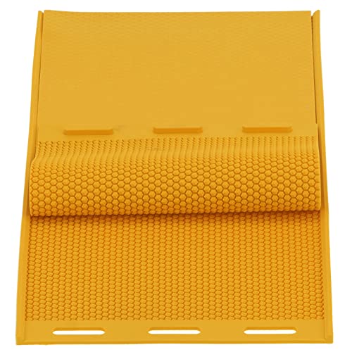 Professionelle Bienenwachs -Presseform, Vielseitiges Handwerk Zur Herstellung von Wabenblättern und Kerzenherstellung, Wichtig für die Bienenzucht, 2pcs Beeswax Flexible Gummi -Kamm, Wabenpresse von Greensen