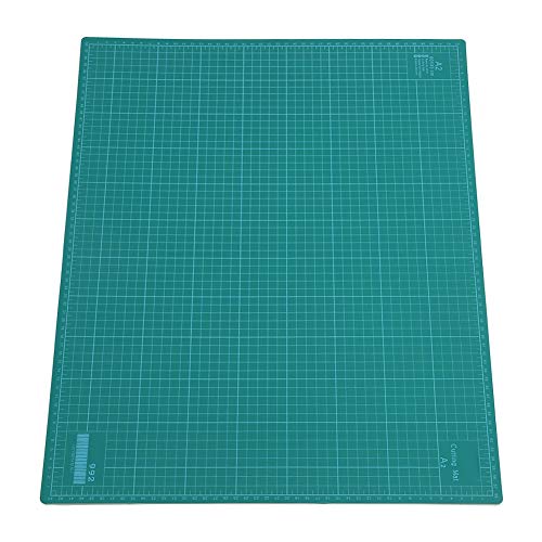 Schneidematte A2 Schneideunterlage Cutting Mat Selbstheilend Schneidematte mit beidseitigen Rastern und Markierungen 60x45cm für Professionelle Schnitte Handgemachtes DIY-Schnitzwerkzeug Grün von Greensen