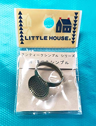 LH-SashikoThimble-Plate Japanische Nähnotions – Little House Japanisches Sashiko Metallschild Fingerhut von Grehge