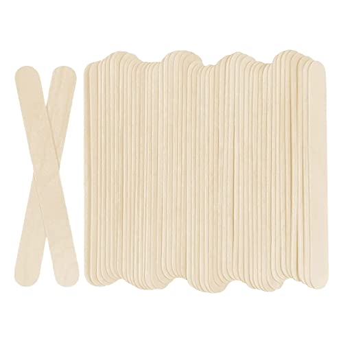 Grendly 100 Stück Holzstäbchen für Eis am Stiel, 15,2 cm x 1,9 cm breit, Leckerli-Sticks für Bastelarbeiten von Grendly