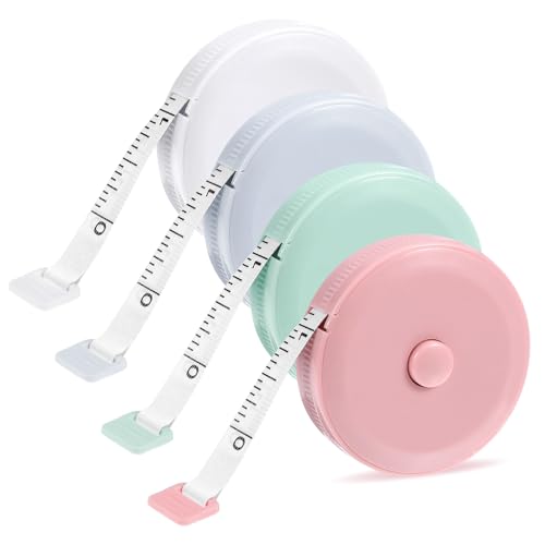4 Stück Massband Körper 200cm Measuring Tape Einziehbares Maßband Körper Schneidermaßband Weiches Körpermaßband für Körpermessung, Messen von Länge, Brust, Taille, Nähen von Kleidung, Handarbeiten 4 Stück Massband Körper 200cm Measuring Tape Einziehbares Maßband Körper Schneidermaßband Weiches Körpermaßband für Körpermessung, Messen von Länge, Brust, Taille, Nähen von Kleidung, Handarbeiten von Grevosea