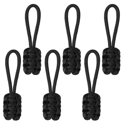 6 Stück Reißverschluss Verlängerung Zipper Pulls Reißverschluss-Ersatz Universal-Nylon-Reißverschluss Anti-Rutsch Reißverschluß Verlängerung Anhänger Nylon Ersatzzipper für Koffer, Rucksäcke von Grevosea