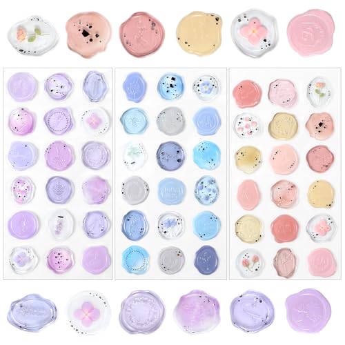 54 Stück Wachssiegel Selbstklebends Wachssiegel Aufkleber 0.86inch Umschlagverschluss Aufkleber Rosa Selbstklebende Wachssiegel Hochzeit für Partygeschenke, Geburtstage,Einladungen, Brautparty-Stil A 54 Stück Wachssiegel Selbstklebends Wachssiegel Aufkleber 0.86inch Umschlagverschluss Aufkleber Rosa Selbstklebende Wachssiegel Hochzeit für Partygeschenke, Geburtstage,Einladungen, Brautparty-Stil A von Grevosea