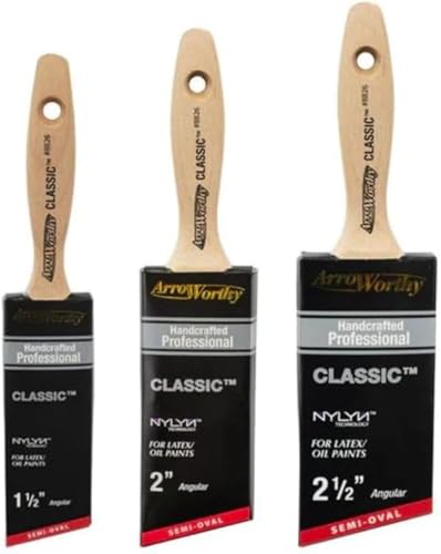 Arroworthy 8826 Pinsel-Set, 3 Stück, enthält: 3,8 cm, 5,1 cm, 6,3 cm von Gripper Cloth