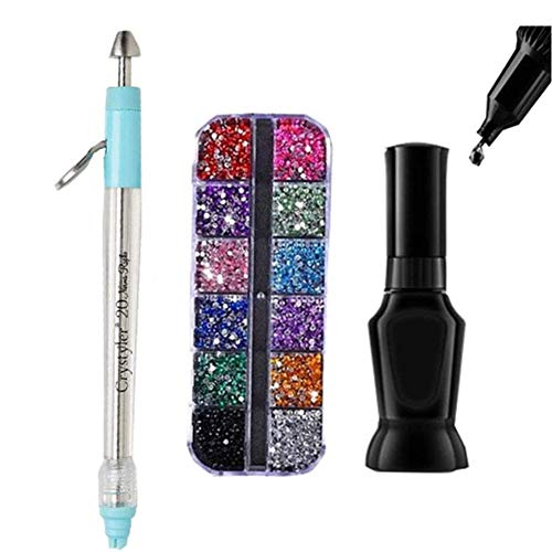 Magic Diamond Painting Pen Diamond Painting Tools 5D Diamond Painting Painting Painting Cross Stitch Stickerei Zubehör Doppelkopf Manuelle Spitze Bohrer Pen & Strass Multifunktion von Grospe