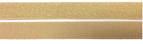 1 m Klettband Haken- und Flauschband 20 mm beige zum Nähen von Großhandel für Schneiderbedarf