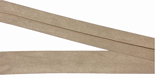 2 m Einfaßband Velour 20 mm beige von Großhandel für Schneiderbedarf