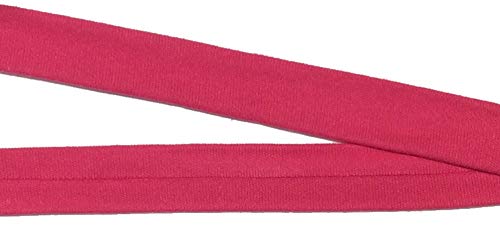 3 m Jersey Einfassband Trikot elastisch 20 mm vorgefalzt pink von Großhandel für Schneiderbedarf