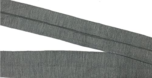 3 m Schrägband 20 mm vorgefalzt grau 100% Viscose 1,66€/m von Großhandel für Schneiderbedarf