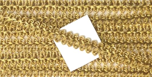 3m Posamentenborte Lurex gold 10mm von Großhandel für Schneiderbedarf