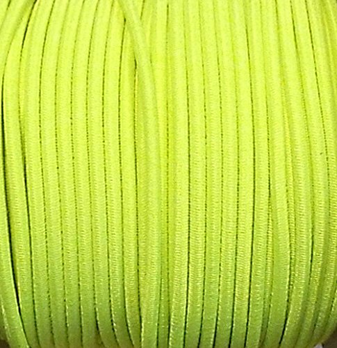 Großhandel für Schneiderbedarf 4 m Neon Gelb 2,5 mm Elastische Kordel/Gummikordel, 4 m, Made in Germany von Großhandel für Schneiderbedarf