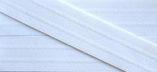 3 m Hosenbund Gummiband 40 mm weiß von Großhandel für Schneiderbedarf