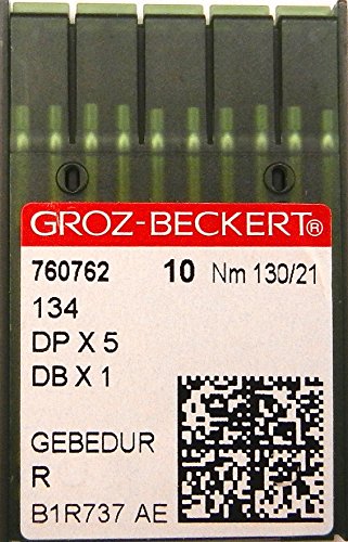 Groz-Beckert 10 Rundkolben DPx5 Nähmaschinen Nadeln System 134 (R) Industrie St. 130/21 von Groz-Beckert